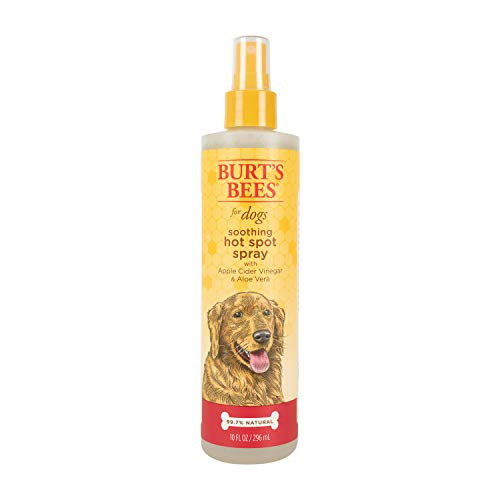 Burts Bees All Natural Hot Spot Spray for Dogs  Relieves  Soothes Dog Hot Spots  Made with Apple Cider Vinegar  Aloe Vera 10 Ounces