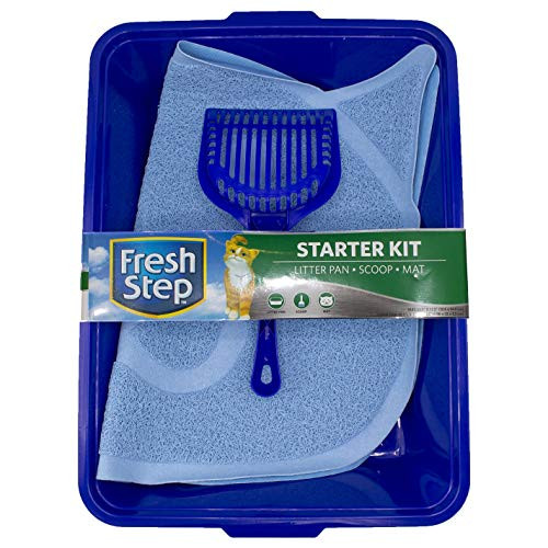 Fresh Step Starter Kit  Cat Litter Cleanup Kit  Litter Box Scoop Trapper Keeper Mat