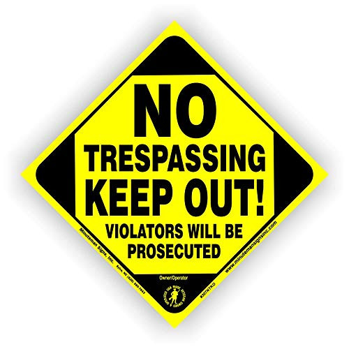 Minuteman Signs  10 Count Aluminum Keep Out No Trespassing Signs 607NTKO
