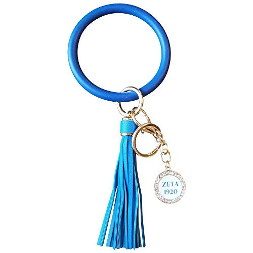 Zeta Phi Beta Sorority Paraphernalia Circle Wristlet Tassel Keychain Gift