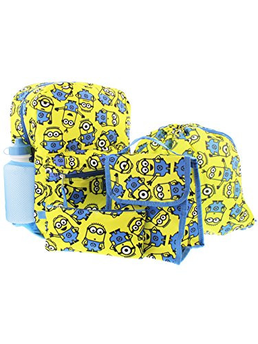 Despicable Me Minions 5 piece Backpack School Set