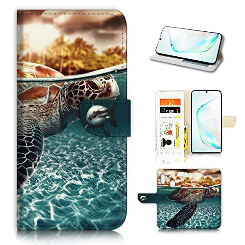 for Samsung Note 10 Galaxy Note 10 Plus Designed Flip Wallet Phone Case Cover A3247 Turtle