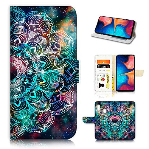 for Samsung A20 A30 Galaxy A20 A30 Designed Flip Wallet Phone Case Cover A21995 Mandala Spiritual Art 21995