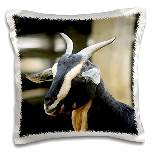 3dRose Goat-Pillow Case, 16 by 16" (pc_4233_1)