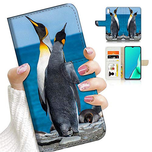 for Samsung A01 Galaxy A01 Designed Flip Wallet Phone Case Cover A23148 Penguin Lover