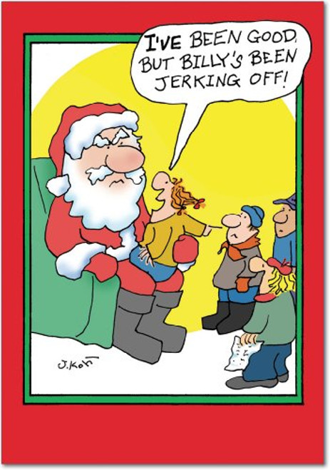 12 Jerking Off Hilarious Boxed Christmas Greeting Cards 463 x 675 inch Merry Xmas Note Cards for Holidays Gifts Funny Santa and Adult Humor Notecard Stationery w Envelopes B5861