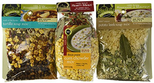 Frontier Soups GlutenFree Soup Mix 3 Flavor Variety Bundle 1 Each Tortilla Corn Chowder Potato Leek Frontier Soups GlutenFree Soup Mix 3 Flavor Variety Bundle 1 Each Tortilla Corn Chowder Potato Leek