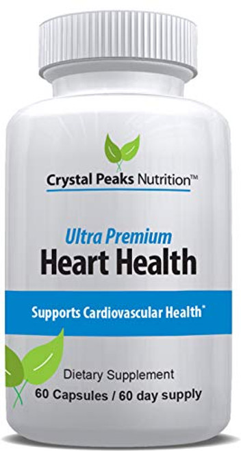Heart Health Supplement with Vitamin K2 mk7  D3  Lower Blood Pressure  Cholesterol  Cleanse Arteries of Plaque  Supports Cardiovascular Health  Improved Circulation
