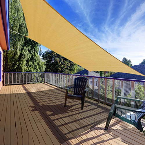 AXT SHADE 12 x 12 Square Sun Shade Sail UV Block for Outdoor Patio Garden Backyard Lawn Sand