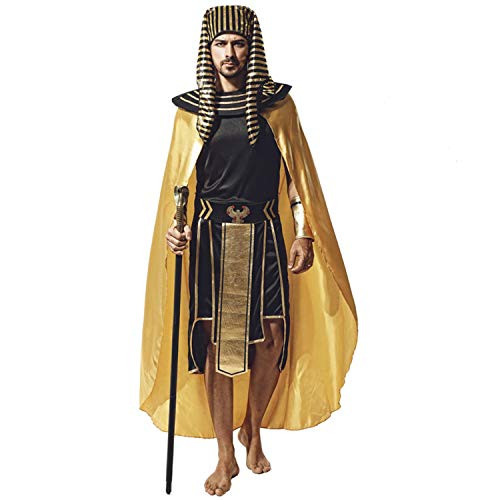 TerriTrophy Halloween Costumes for Men Egyptian Pharaoh Costume Mens King of Egypt Costumes