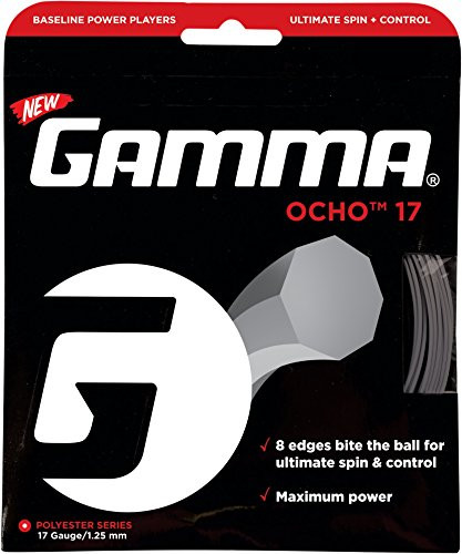 Gamma Ocho 17G Tennis String Silver