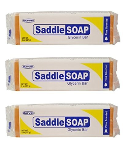 Pack of 3 Saddle Soap Glycerin Bar for Leather