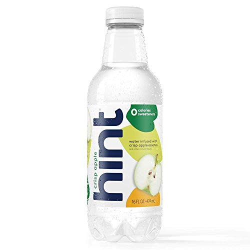 Hint Water Crisp Apple Pack of 12 16 Ounce Bottles Pure Water Infused with Crisp Apple Zero Sugar Zero Calories Zero Sweeteners Zero Preservatives Zero Artificial Flavors
