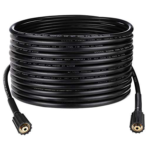 Ecoolda Pressure Washer Hose 33Ft X 14 Inch 4400 PSI M22 14mm Kink Resistant Hose Replacement for Karcher Generac ChampionSimpson Others