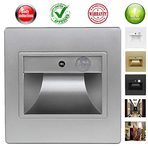Step Light Porch Light Wall Sconces Hallway Light Stair Light LED Human Body Induction 86 Type Indoor Light Outdoor Light Night Light Corner Wall Lamp Embedded Sconces Warm White