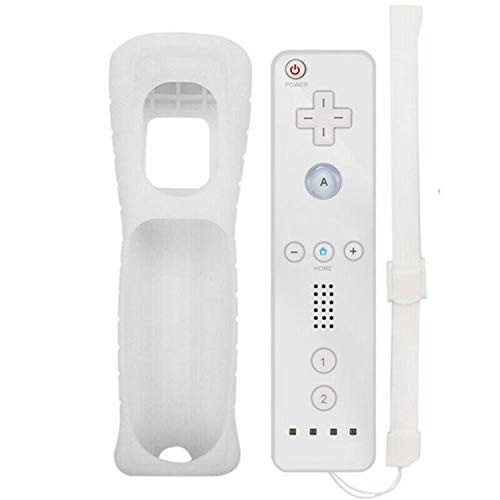 Lyyes Wii Remote Controller Remote Controller and Protective Case for Nintendo Wii Wii U White