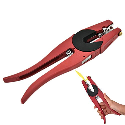 HEEPDD Livestock Ear Tag Plier Animal Ear Tag Install Tool 90 Degrees Applicator Puncher Tagger for Livestock Pigs Sheep Goats Cattles Cows