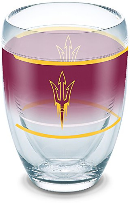 Tervis 1292210 Arizona State Sun Devils Original Insulated Tumbler with Wrap 9oz Stemless Wine Glass Clear