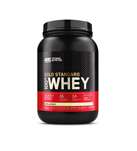 Optimum Nutrition Gold Standard 100 Whey Protein Powder Unflavored 2 Pound Packaging May Vary