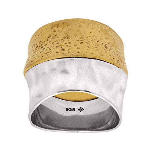 Silpada Rain or Shine Sterling Silver and Brass Ring Size 10 Size 10