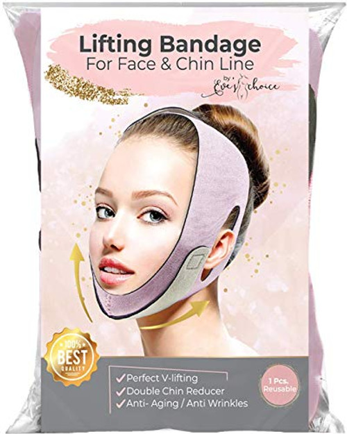 Facial Slimming Strap PainFree FaceLifting Bandage V Line Lifting Chin Strap for Women Eliminates Sagging Skin Lifting Firming Anti Aging Pink