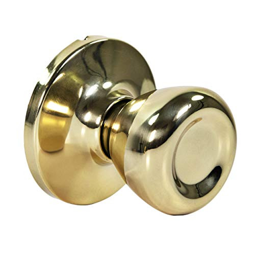 Ultra Security 44040 The Rittenhouse Hall and Closet Lockset  Door Knob Hall and Closet Passage nonlockable Lockset Fits 138 Inch to 134 Door Thickness Polished Brass 1 Pack