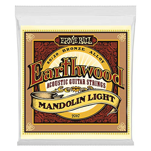 Ernie Ball Earthwood Mandolin Light 8020 Bronze Loop End Set 009  034