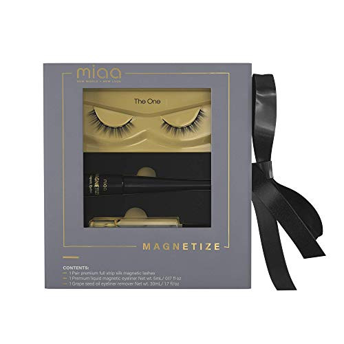 MIAA Magnetic False Eyelashes  Eye Lashes Magnet and Eye Lashes for Women  Glue Free Magnetic Eye Lashes Kit  Reusable Magnetic Eyelashes and Eyeliner  With Magnetic Liner and Eyeliner Remover