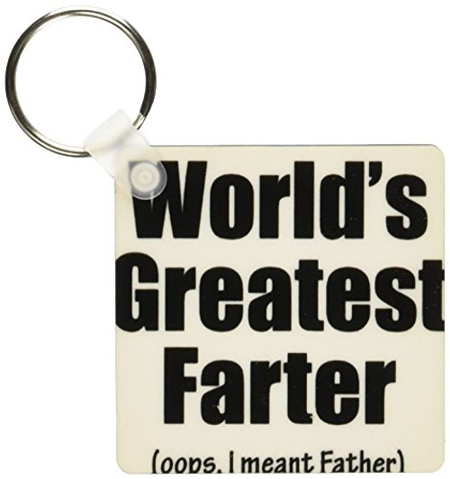 3dRose Worlds Greatest FarterOops I Meant Father Black Key Chains, Set of 2 (kc_193246_1) 3dRose Worlds Greatest FarterOops I Meant Father Black Key Chains, Set of 2 (kc_193246_1)