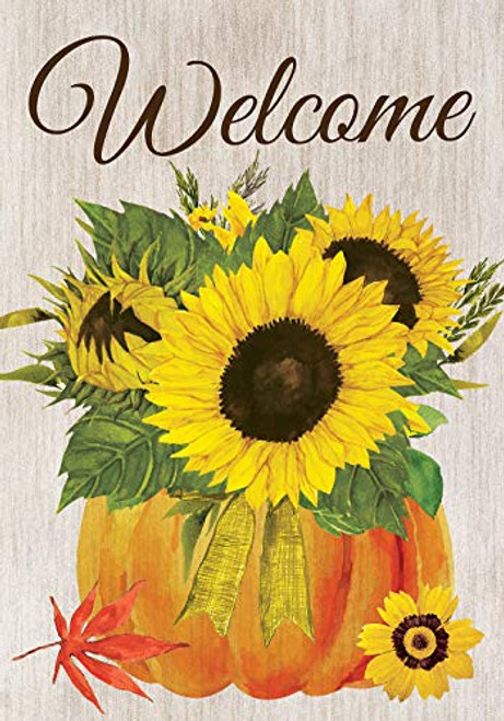 Texupday Welcome Fall Pumpkin Sunflowers Decoration Autumn Garden Flag Outdoor Yard Flag 12 x 18 Texupday Welcome Fall Pumpkin Sunflowers Decoration Autumn Garden Flag Outdoor Yard Flag 12 x 18