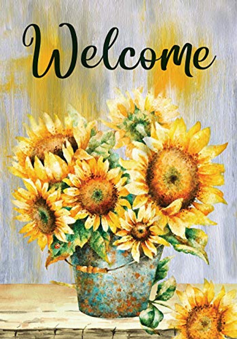Texupday Welcome Fall Potted Sunflowers Decoration Autumn Garden Flag Outdoor Yard Flag 12 x 18 Texupday Welcome Fall Potted Sunflowers Decoration Autumn Garden Flag Outdoor Yard Flag 12 x 18