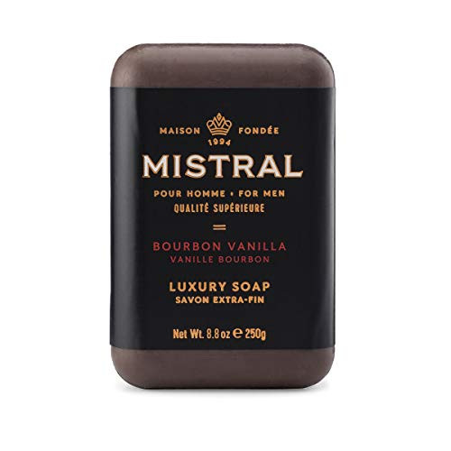 Mistral Luxury Soap For Men Bourbon Vanilla 88 oz