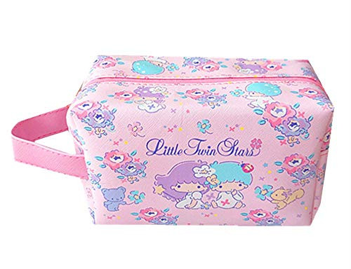 Kerrs Choice Kawaii Toiletry Bag Little Twin Stars Cosmetic Bag Sanrio Waterproof Makeup Bag Travel Storage Bag Gift for Girls Women