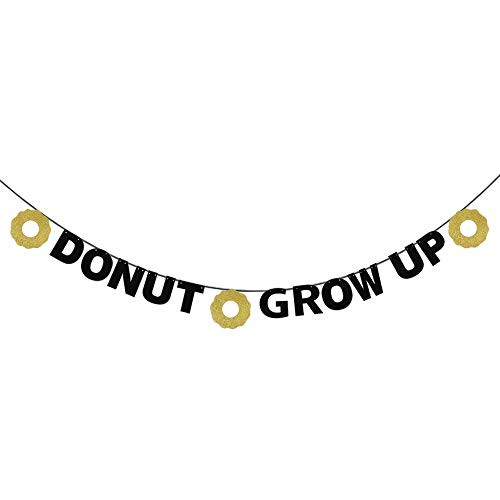Donut Grow Up Birthday Banner Baby Shower Gold Glitter Donuts Hanging Decor Kids Birthday Party Babys First Birthday Dessert Donut Theme Party Decoration Donut Grow Up Birthday Banner Baby Shower Gold Glitter Donuts Hanging Decor Kids Birthday Party Babys First Birthday Dessert Donut Theme Party Decoration