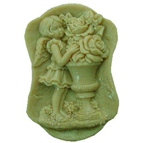 GreatMold Angel Girl with Flower Handmade Soap Mold Cake Decoration Mold Silicone Soap Making Molds GreatMold Angel Girl with Flower Handmade Soap Mold Cake Decoration Mold Silicone Soap Making Molds