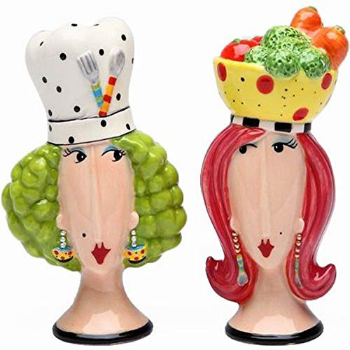 Appletree Design Chef and Lady Salt and Pepper Set 4Inch