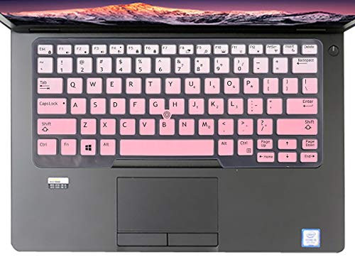 for Dell Latitude 5480 Keyboard Cover Silicone Keyboard Skin Protector for Dell Latitude 14 5490 7490 Dell Latitude 14 3340 E3340 E5490 E5491 E5450 E5470 E7450 E7470 7480 E7480Pink