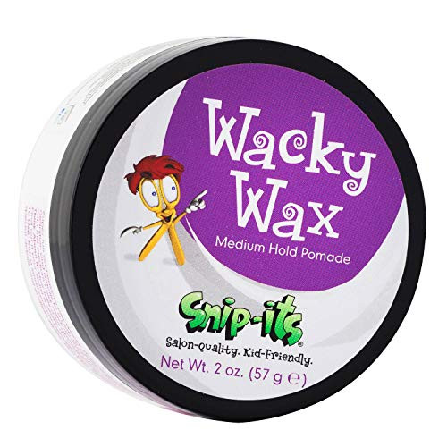 Snipits Wacky Kids Hair Wax 2oz  Great Baby Hair Gel Alternative with All Day Medium Strong Hold  Fresh Tropical Fragrance  All Natural Hair Wax Product Made in USA  Salon Quality Kid Friendly