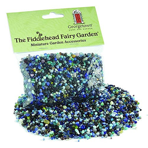 Fiddlehead Fairy Garden 85 Ounce Bag of Rocks for Mini Gardens Blue