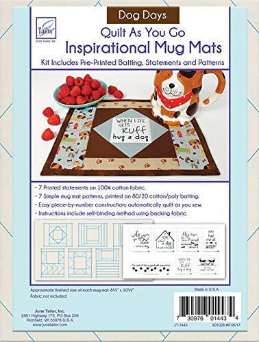 June Tailor Inc Quilt as You Go Batting, 8.5" x 10.5", White