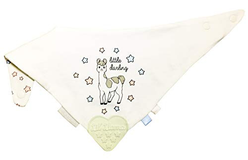 Lil Llama Baby Teething Bib Cream Lil Llama