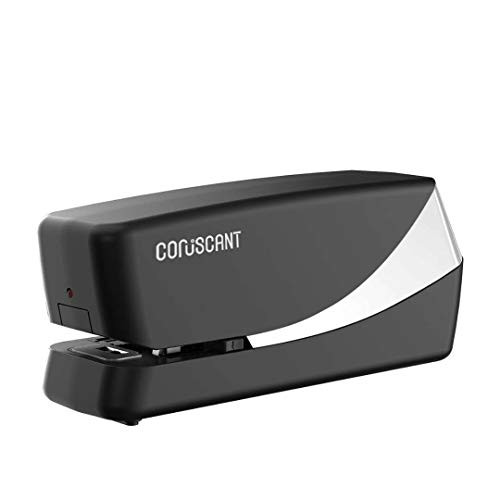 Coruscant Electric Stapler JamFree 25 Sheets with 2000 Staples Desktop Stapler AC Power or Battery Powered for Professional Home Office Use?Silvery?