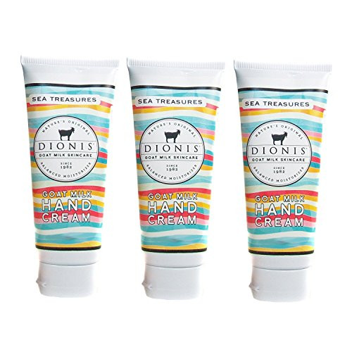 Dionis Goat Milk Hand Cream 3 Piece Travel Gift Set  Sea Treasures