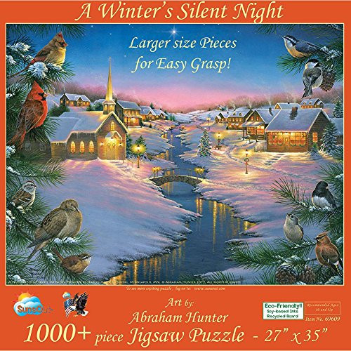 A Winter's Silent NIght a 1000-Piece Jigsaw Puzzle by Sunsout Inc.