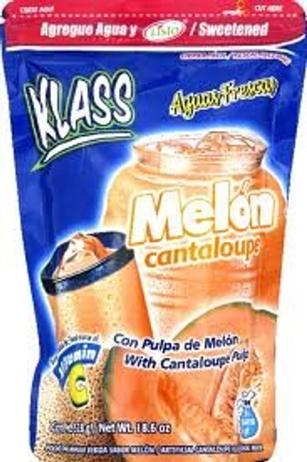 Klass Fruit Flavored Sweetened Drink Mix 141oz Pouch Each Pouch Makes Pack of 6 Select Flavor Below Melon  Cantaloupe