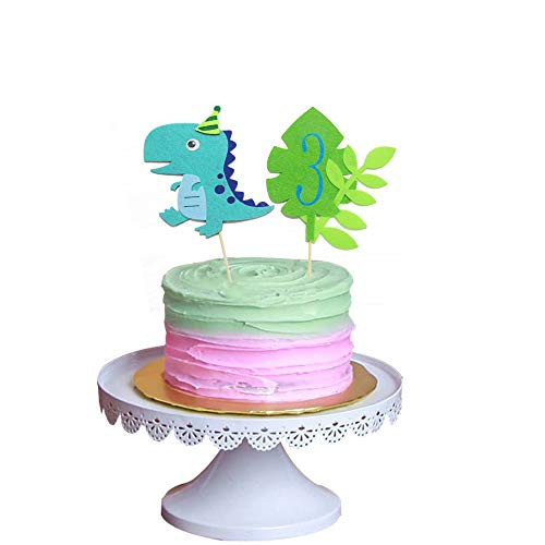 Dinosaur 3rd Birthday Cake Toppers Three Rex Cake Toppers Third 3 Rex T Rex TRex 3th Year Boys Girls Dinosaur Birthday Cake Decor Party Supplies