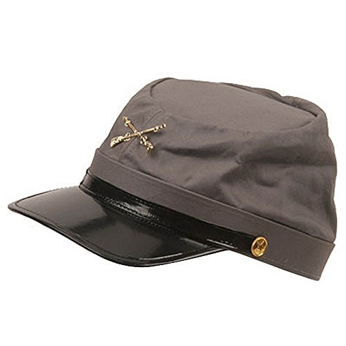 Cotton Civil War Grey Kepi Replica Hat S/M
