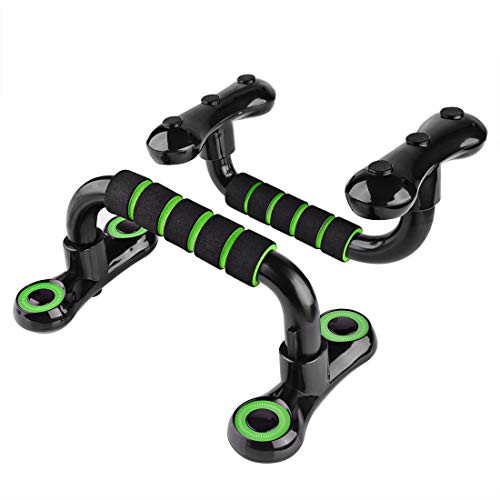 HR Push Up Bars Pushup Handles for Floor with NonSlip Foam Grips Pushups Stand Push Ups Equipment Bars for Men Pushup Bar Handle for Home Fitness Training Strength Workout