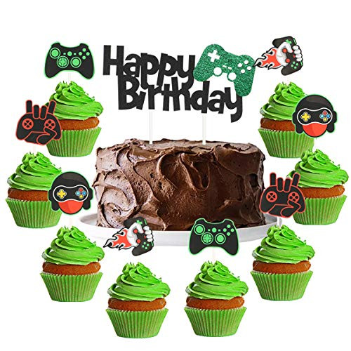 25 Video Game Cake Topper Cupcake Topper Birthday Cake Decorations Set Gaming Gamer Party Supplies for Boys Birthday Party Cake Decoration 25 Video Game Cake Topper Cupcake Topper Birthday Cake Decorations Set Gaming Gamer Party Supplies for Boys Birthday Party Cake Decoration