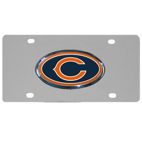NFL Siskiyou Sports Fan Shop Chicago Bears Steel License Plate Dome One Size Team Color NFL Siskiyou Sports Fan Shop Chicago Bears Steel License Plate Dome One Size Team Color